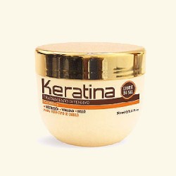 Маска для поврежденных и хрупких волос кератиновая интенсивно восстанавливающая KERATINA фото